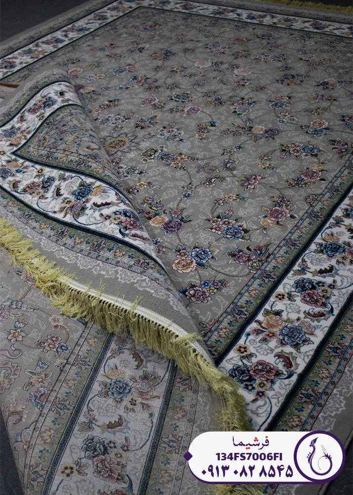 فرش ۷۰۰ شانه ارزان قیمت طرح گیلدا نمای خاب فرش فرشیما
