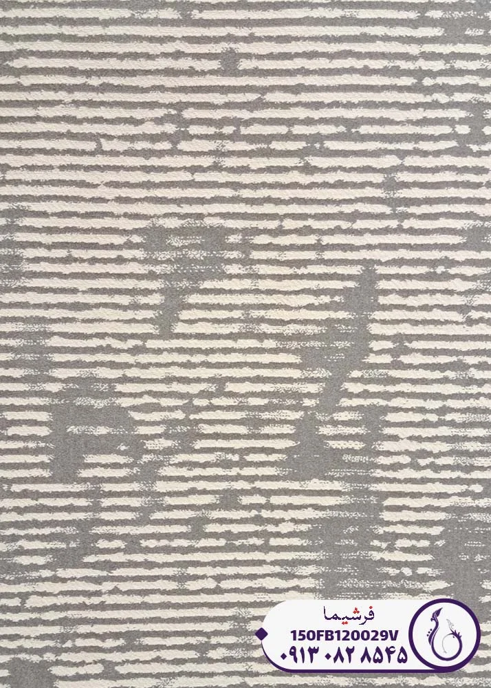 نمای نزدیک فرش کد 2114 طوسی
