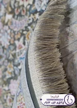 نمای ریشه فرش به گل ذغالی