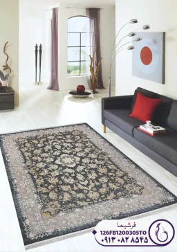 فرش کاشان طرح افشان ۱۲۰۰ شانه