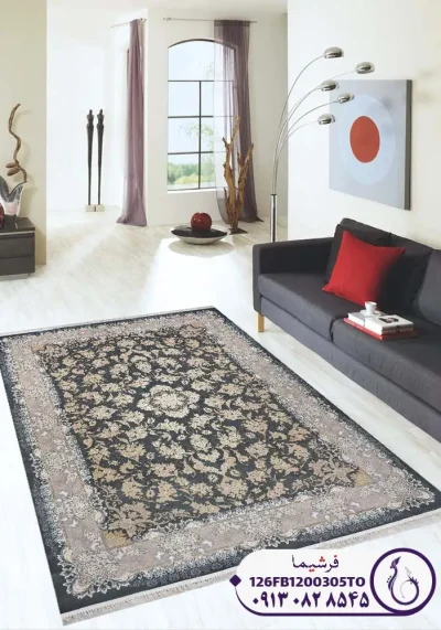 فرش کاشان طرح افشان ۱۲۰۰ شانه