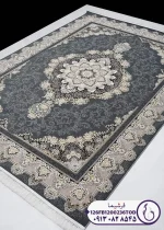 فرش با زمینه طوسی