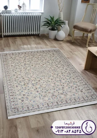 فرش ماشینی گل برجسته جدید